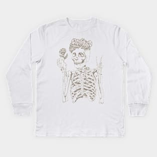 Dan Howell Merch Skeleton Resurrected Kids Long Sleeve T-Shirt